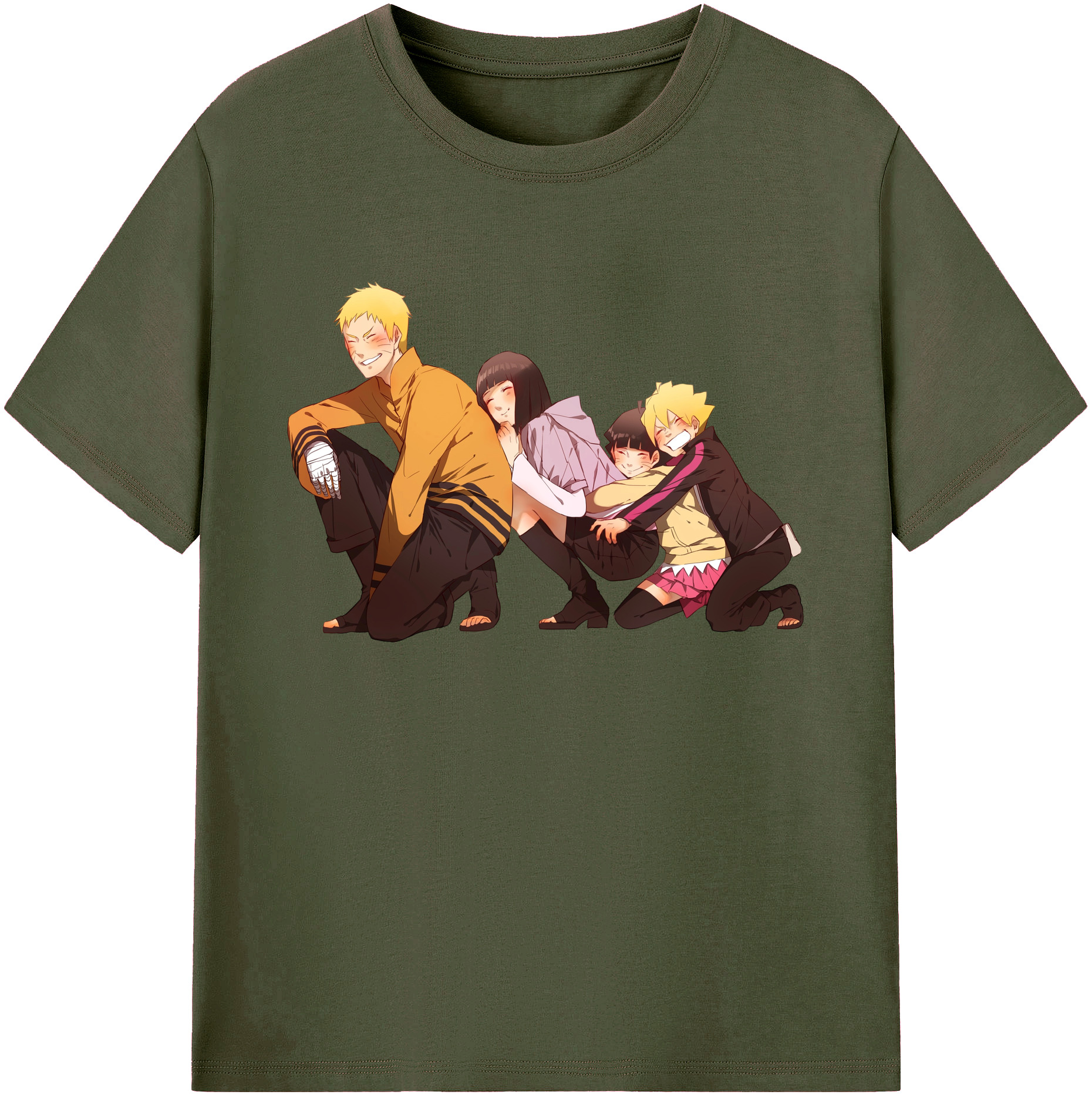 （画像用） NARUTO -ナルト- うずまき ナルト Uzumaki Naruto 綿100％ メンズ半袖Tシャツ｜肌触りやわらか＆通気性